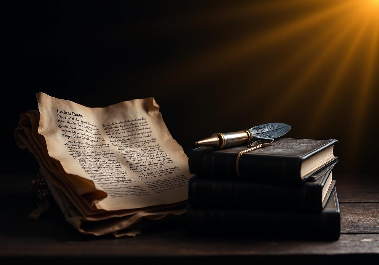 Pergaminos antiguos y manuscritos de las Cartas de Pablo